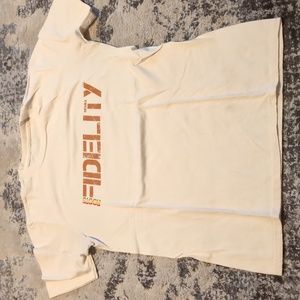 Mishka Roots Fidelity Reggae music band Graphic T Shirt Small tan